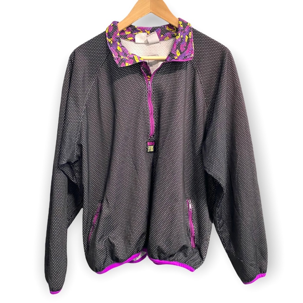 Vintage 90s Gore Windstopper Abstract Windbreaker Womens XL Jacket